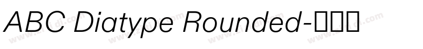 ABC Diatype Rounded字体转换